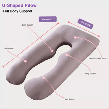 Pregnancy Pillow U Shaped Maternity Pillow Support Back Hips Legs Belly Sleeping